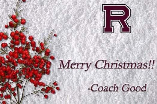 Thanks <a href="/UR_CoachGood/">Jim Good</a> for the holiday wishes!!