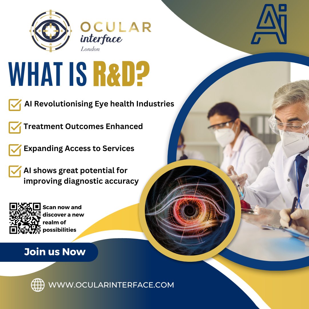 OcularInterface's tweet photo. ๐ฌโจ What is R&D? It's the heartbeat of innovation! ๐ In the realm of eye health, witness the Al revolution transforming industries.
Visit our Website โถ๏ธ https://t.co/kxPo3fSKqr
#AIinEyeHealth #FutureOfEyeCare #InnovateWithAI #EyeHealthRevolution #DiagnosticAccuracy https://t.co/NDD7kENKJ4