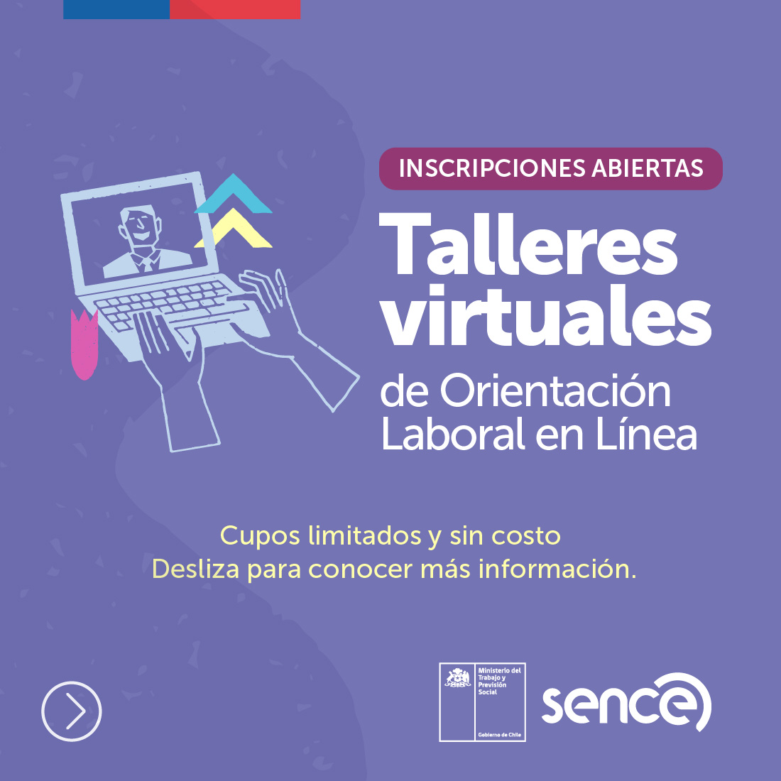 Sencetarapaca's tweet photo. ¡Seguimos con los talleres virtuales de orientación laboral gratuitos🤩!

Conoce los días y horarios aquí ⬇️ e inscríbete en https://t.co/B7KMd4uyAq https://t.co/KhMXoWCvpU