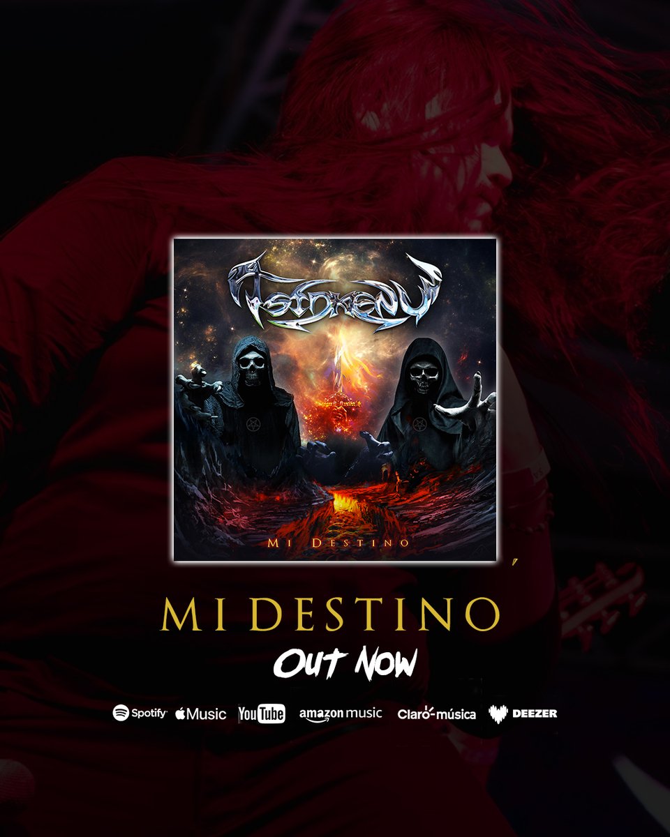 TsidkenuRock's tweet photo. 💀 𝐌 𝐈 ⚔️  𝐃 𝐄 𝐒 𝐓 𝐈 𝐍 𝐎 💀

🔥DISPONIBLE EN TODAS LAS PLATAFORMAS:  https://t.co/zVmL9Imeze  🔥

#TsidkenuMetal #ProgressiveMetal #EnElNombredeDios #metalheads #Spotify #applemusic #deezer #Youtube #amazonmusic https://t.co/dJ4qnOchXs