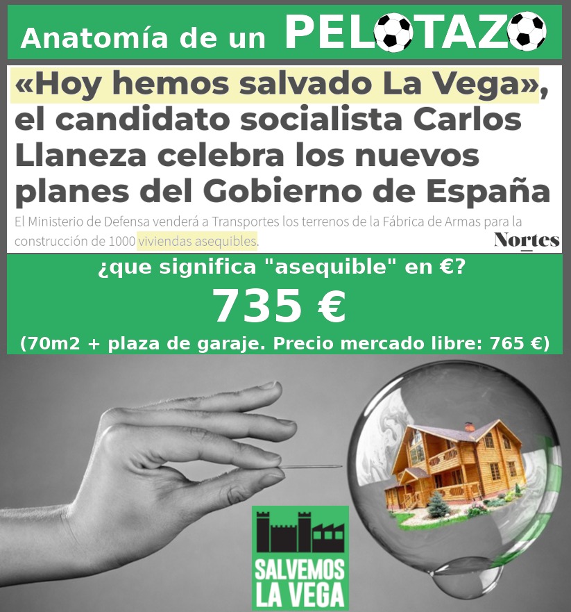 SalvemosVega's tweet photo. ¿Vivienda Pública de precio asequible para jóvenes?  Nos hemos informado sobre ello.  

Cada semana abordaremos uno de los aspectos principales de la trama especulativa en La Vega. Comenzamos desentrañando que significa en realidad "asequible". https://t.co/2V6JrODp6I