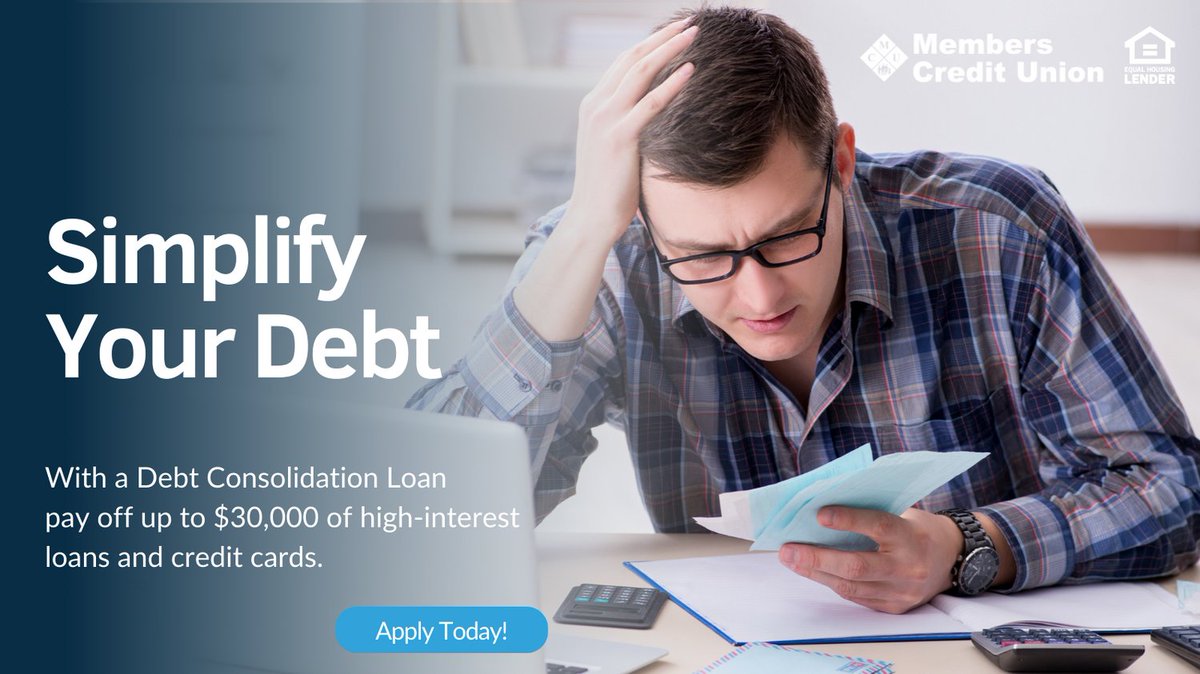 Are you tired of juggling multiple loan payments and high-interest credit card debt every month? Consolidate them all into one simple, fixed-rate loan with a lower monthly payment.

Visit offers.memcu.com/en/debt to apply today!