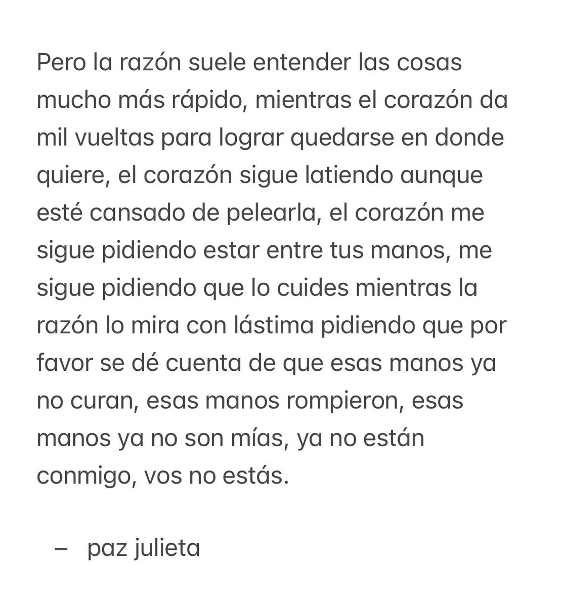 pazcitajulieta_'s tweet photo. “La mente y el corazón (sus tiempos)” https://t.co/wNNkkgNHMC