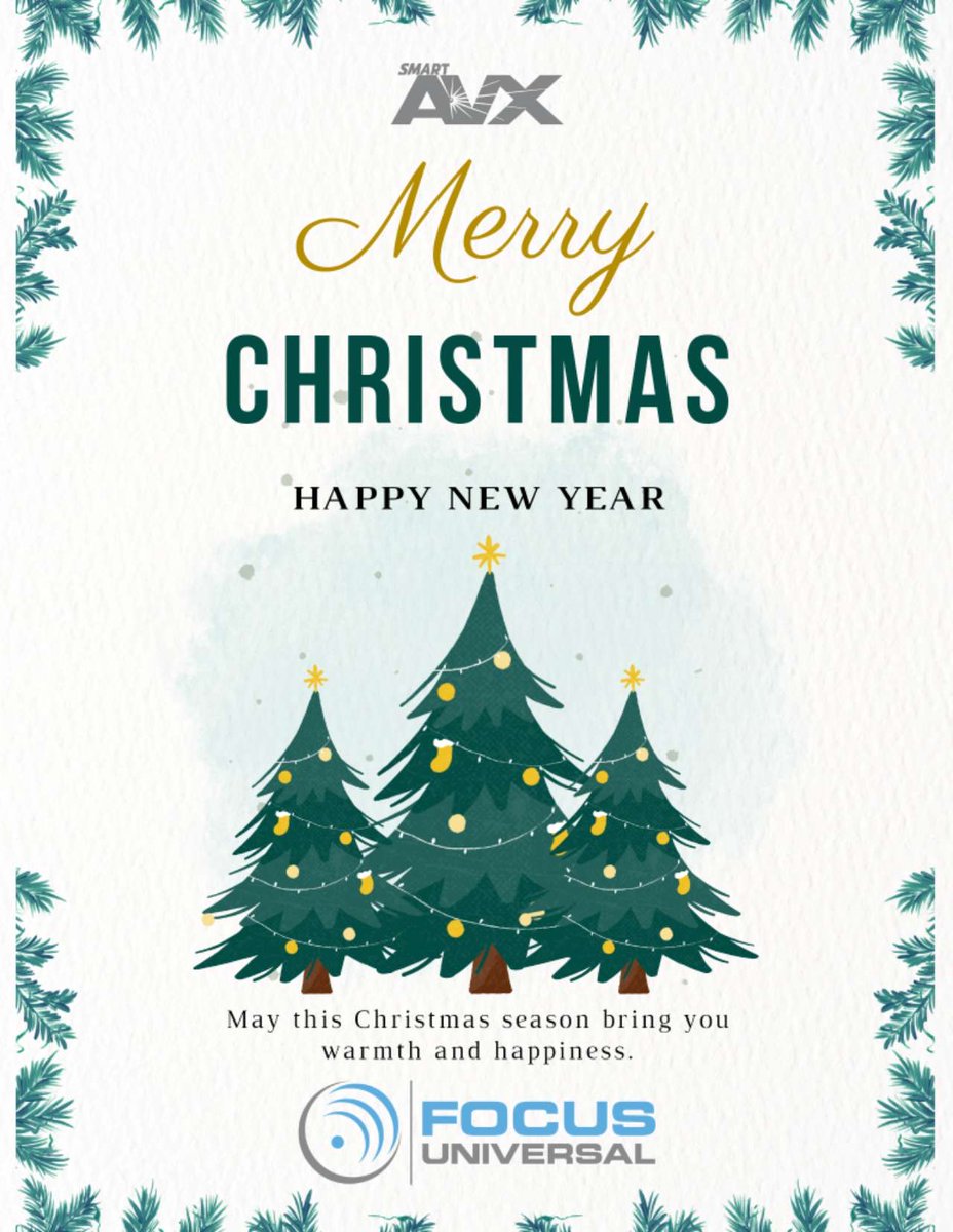 🎄✨ Wishing you a Merry Christmas and a Happy New Year from all of us at Focus Universal (<a href="/Nasdaq/">Nasdaq</a>: $FCUV)! 

May your holidays be filled with joy, warmth, and well-deserved relaxation. Here's to a prosperous and exciting 2024! 

#MerryChristmas #HappyNewYear #FocusUniversal