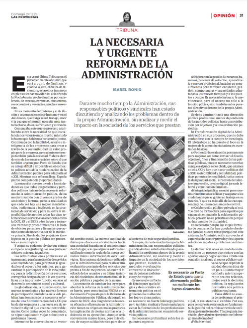 isabelbonig's tweet photo. Urge un pacto para que la lógica y democrática alternancia en los gobiernos no tire por tierra los logros que como país hemos alcanzado. Lo escribía el pasado domingo en @lasprovincias y te lo dejo aquí por si es de tu interés. https://t.co/6hNP18Daor