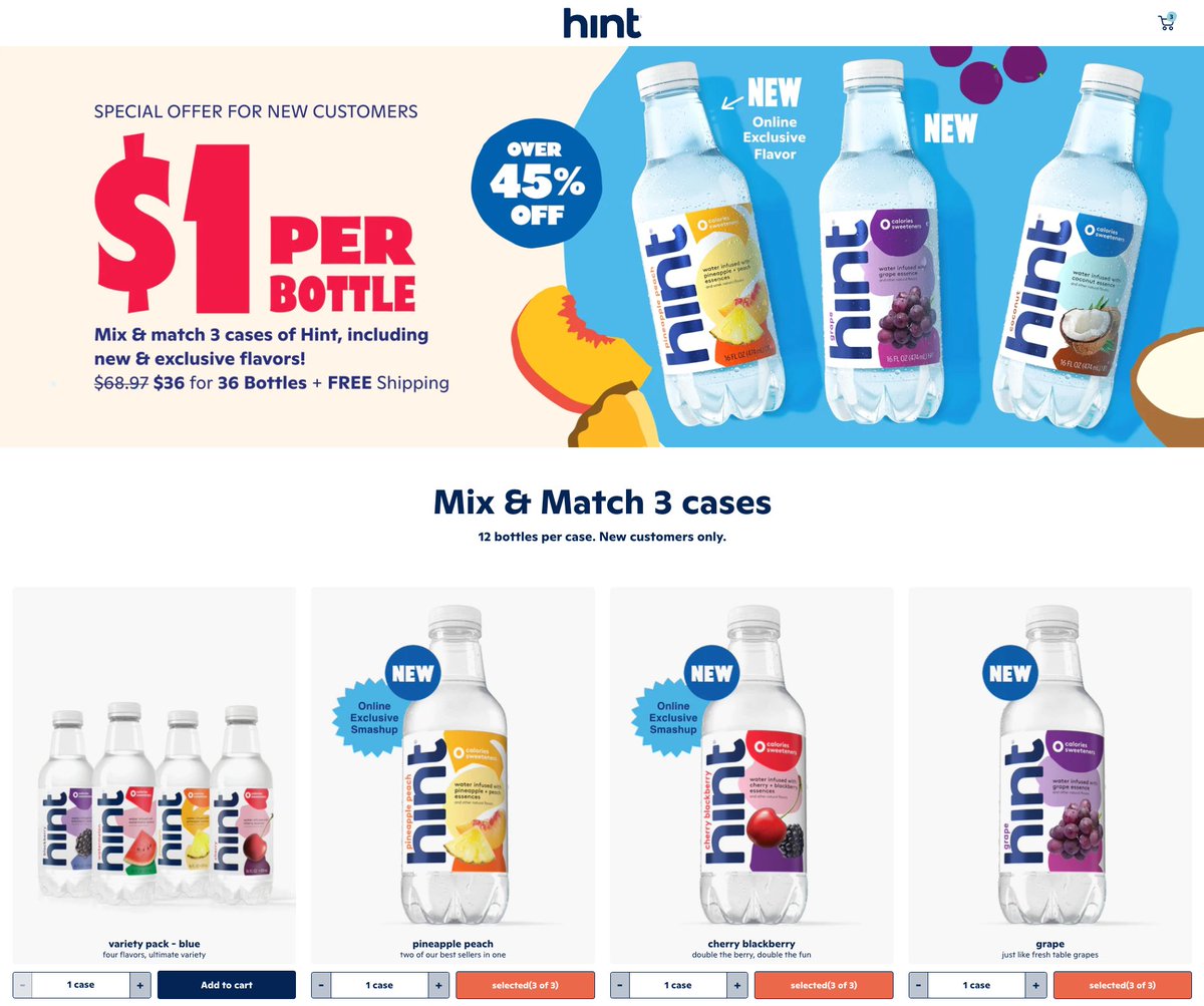 dtcpages's tweet image. Ecom owners - if you want to drop your acquisition costs in 2024, test your new customer offer.

Great offers boost AOV and conversions while giving shoppers the feeling that they just secured an amazing deal.

Here are 4 examples of killer ecom offers I&apos;ve been served recently…