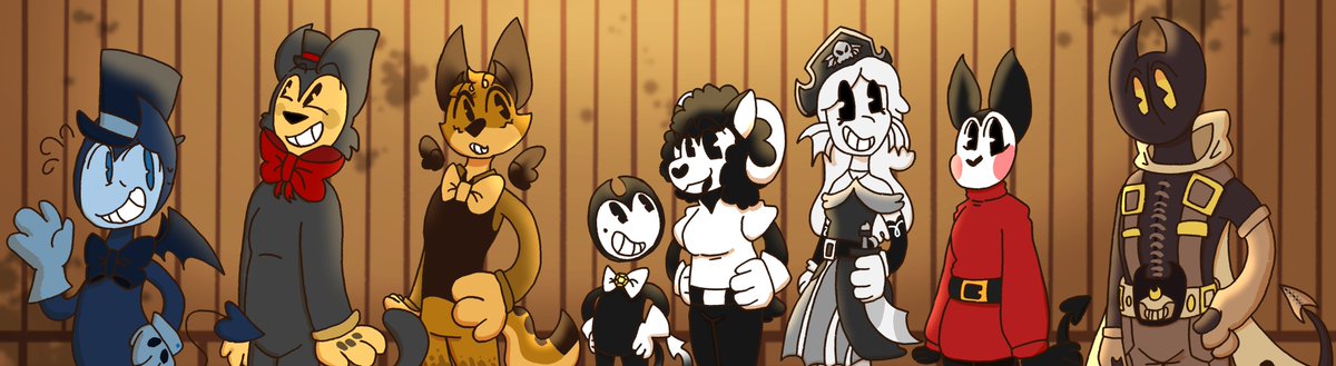 Cobalt_Creates's tweet photo. @TheInkDemonLair some of my favorite Bendy art I've done! [don't think I have posted all of it yet so taking this as an excuse to do that] I have such fun drawing these little guys <3 https://t.co/NjMCyzJxYV