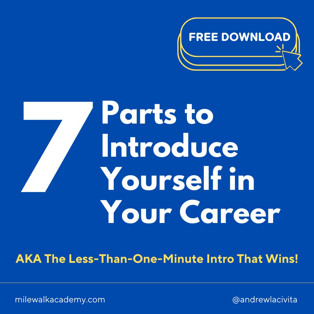 arlacivita's tweet image. Wondering the best way to introduce yourself in a professional setting? 
📨 Download the ideal How to Introduce Yourself formula with details and examples here: zurl.co/vqDt 

#introduction #professionalintro #jobsearch #interviewingtips #tellmeaboutyourself