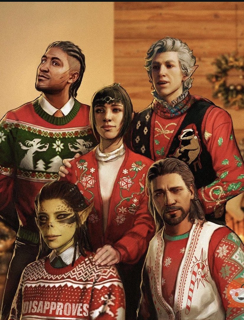 person_man's tweet photo. The family I spent my Christmas with. @larianstudios https://t.co/rKhhIPl4wk