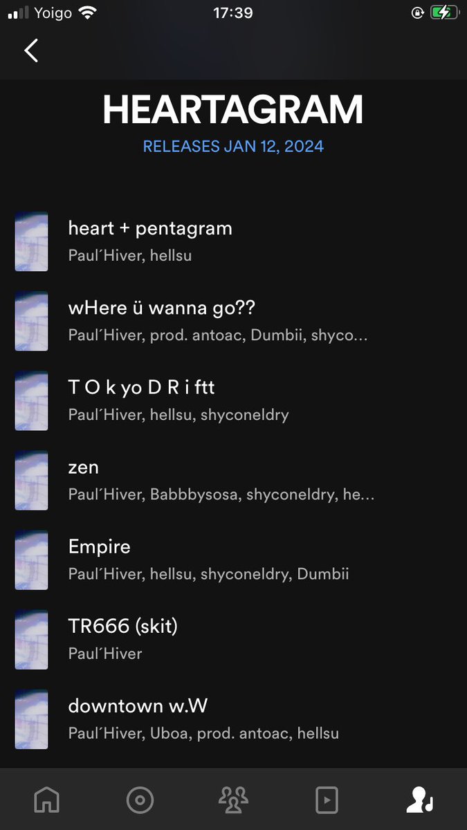 paulhiverr's tweet photo. https://t.co/A8nG6M7O00 hacerle el presave al álbum zagalería 12/01, 12 trackzz 🩶🎌 https://t.co/fSyZxIOE1f