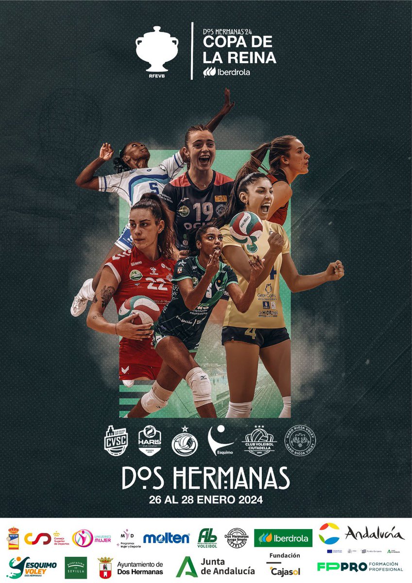 CAVEsquimo's tweet image. 🏆 ¡Este es el gran cartel de la COPA DE LA REINA! 

🏐 A un mes justo de comenzar la Copa en Dos Hermanas, presentamos nuestro cartel 

👌 Recuerda que puedes comprar tu abono o entrada aquí: tinyurl.com/yr8wvbjy

#LasReinasDeLaCopa #CopaReinaVb