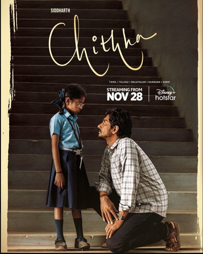 Super late to the party but CHITTA is one of the BEST movie of this year!

Definitely makes space in the top 5!

The writing, direction, music &amp; performance are all phenomenal.

Great job done by Siddharth, Arun Kumar <a href="/Etaki_Official/">Etaki Entertainment</a> &amp; the entire team.

Watch it on @DisneyPlusHS
