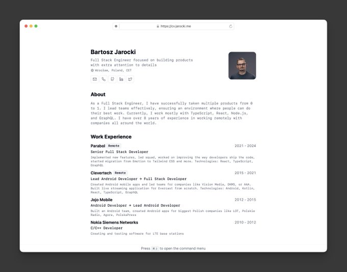 A minimalist bio site template