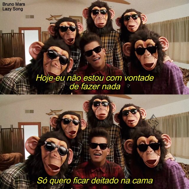 Hoje eu estou meio Bruno Mars