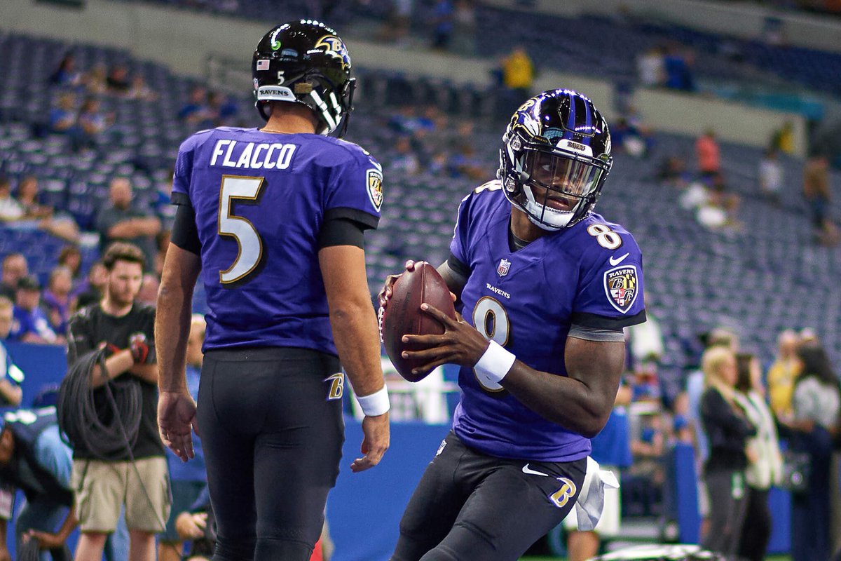 mannymaxwell5's tweet photo. Joe Flacco vs Lamar Jackson in the Divisional Round has got to be the best part of this year’s script😂 https://t.co/wm2QnDSW07