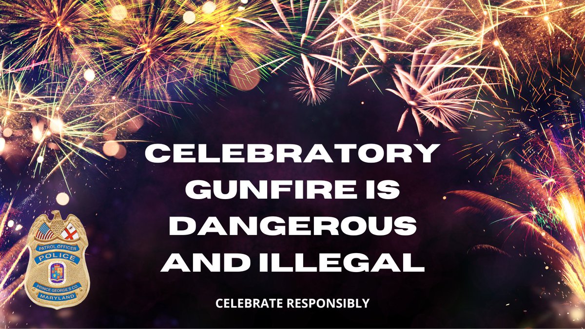 Stop celebratory gunfire! What goes up, must come down! It's illegal and dangerous. You can face jail time or a substantial fine. Don't risk someone's life - a stray bullet can be deadly. Celebrate responsibly - no guns in the air!
