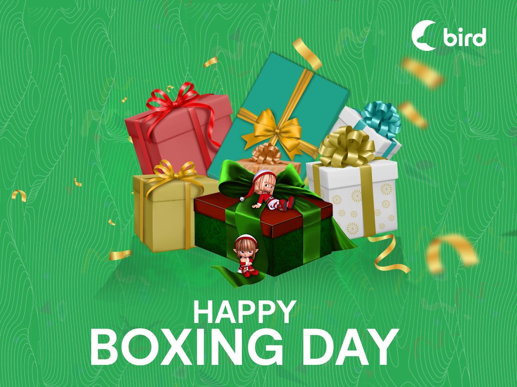 ObirdApp's tweet photo. Happy Boxing Day, dear customers!

May your day be filled with joy, laughter, and incredible deals! Thank you for being a part of our journey, and here's to more amazing moments ahead!

#BoxingDayDeals 
#CustomerAppreciation 
#HappyHolidays https://t.co/nRCoA1xmGP