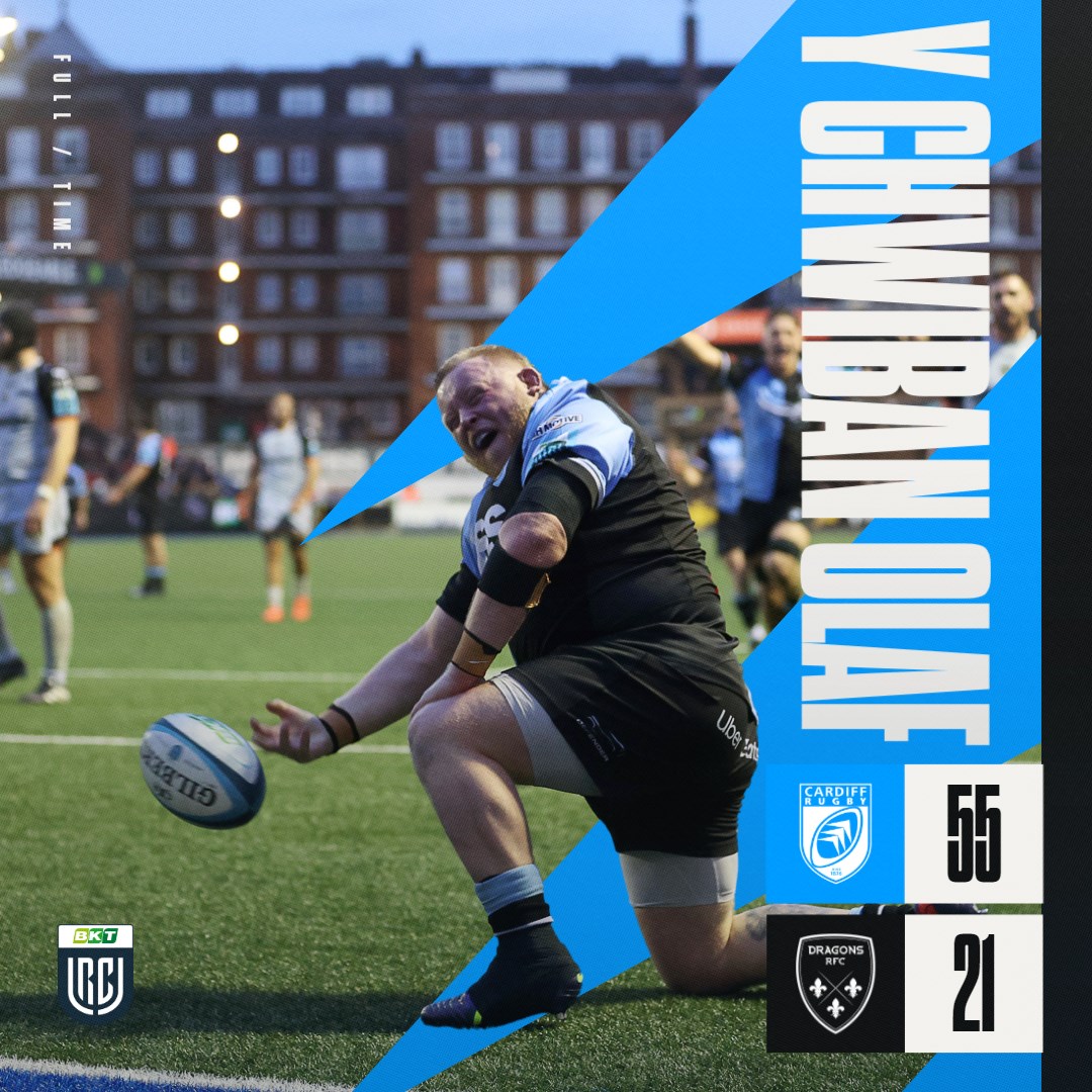 VICTORY!

It's a blowout Boxing Day win for the Blue & Blacks 💙🖤

A team performance that will live long in the memory 🫶

#AlwaysCardiff #CARvDRA