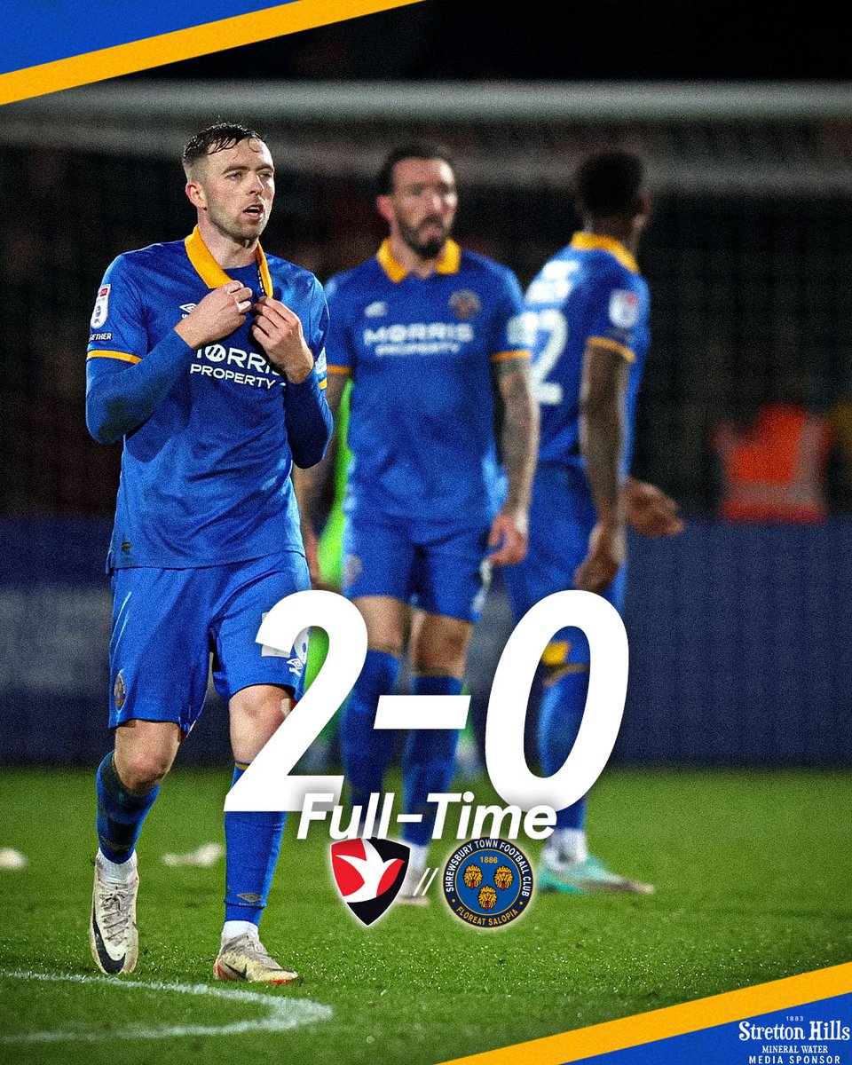 shrewsburytown's tweet photo. Full-time. https://t.co/WLs7Iuh1wM