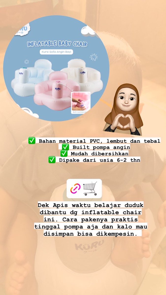 delimadyah's tweet photo. 🔗🛒 https://t.co/7SQtpj8CsG

Spill produk Inflatable chair untuk belajar duduk dari usia 6-2 thn 🥰 https://t.co/HTiYw6VolS
