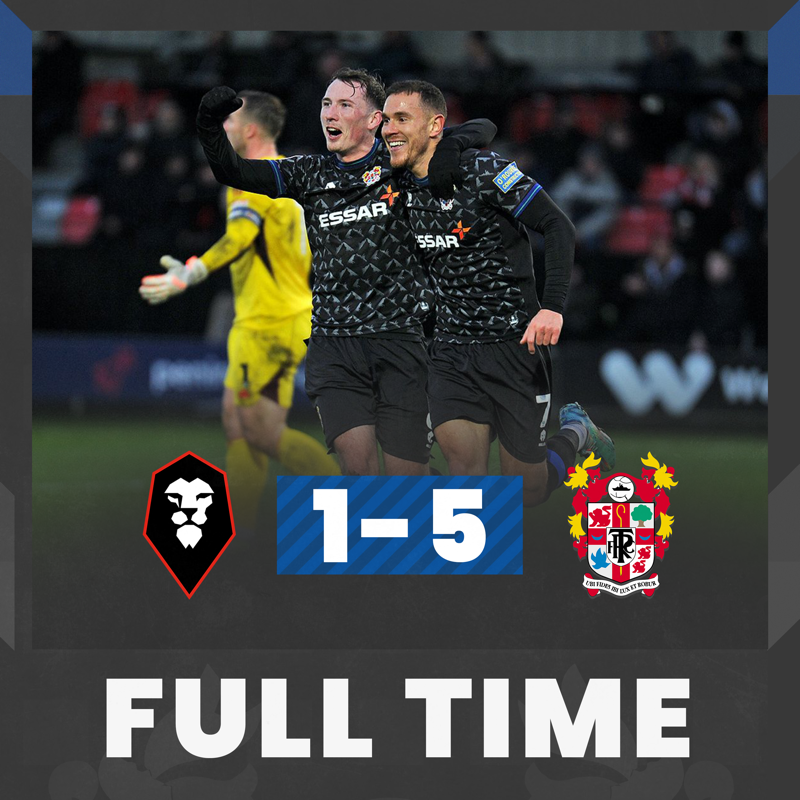 TranmereRovers's tweet photo. Rovers hit a festive five at Salford!

#TRFC #SWA