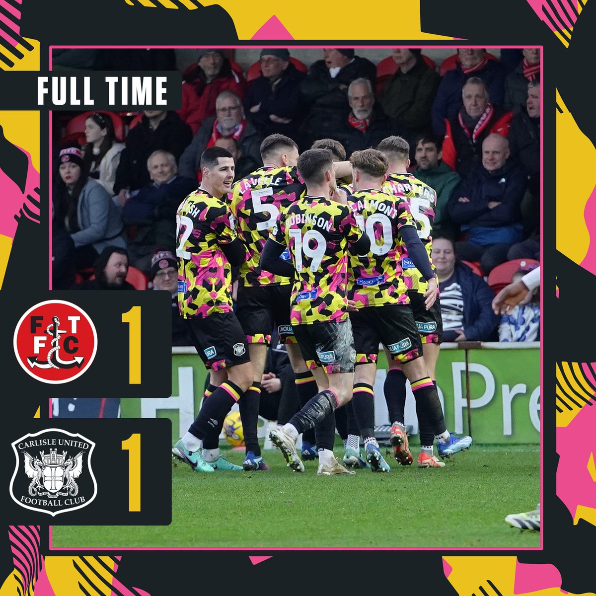 officialcufc's tweet photo. That's full time, 1-1 #cufc https://t.co/B4u4IZod8m