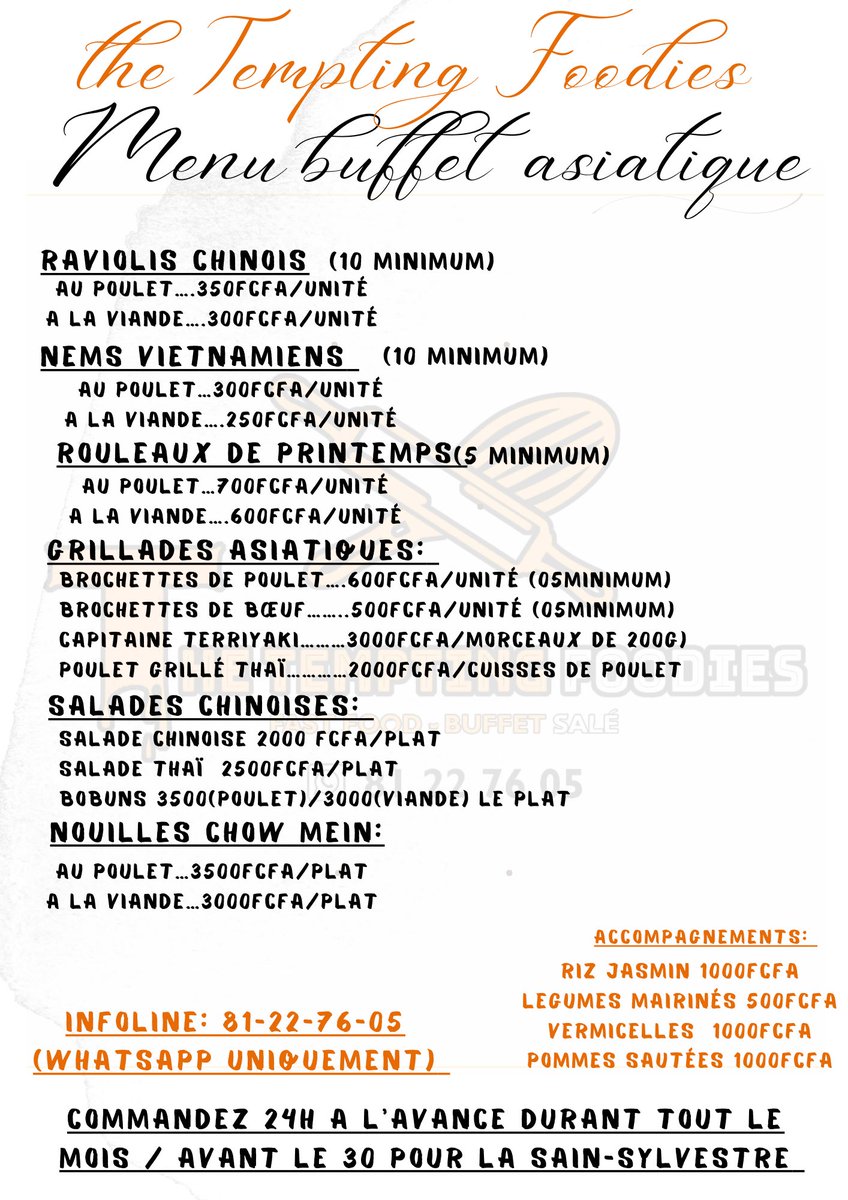 tempting_the's tweet photo. Hellooo les temptés !!!

Dernier virage avant 2024, nous vous proposons pour cela un menu festif pour terminé l’année en beauté 🤩 !!!

Composez vos box et faites nous savoir en cliquant directement sur le lien: https://t.co/q107Dxisfl  ou au 81-22-76-05 (whatsapp uniquement) https://t.co/dk8msuDBpv