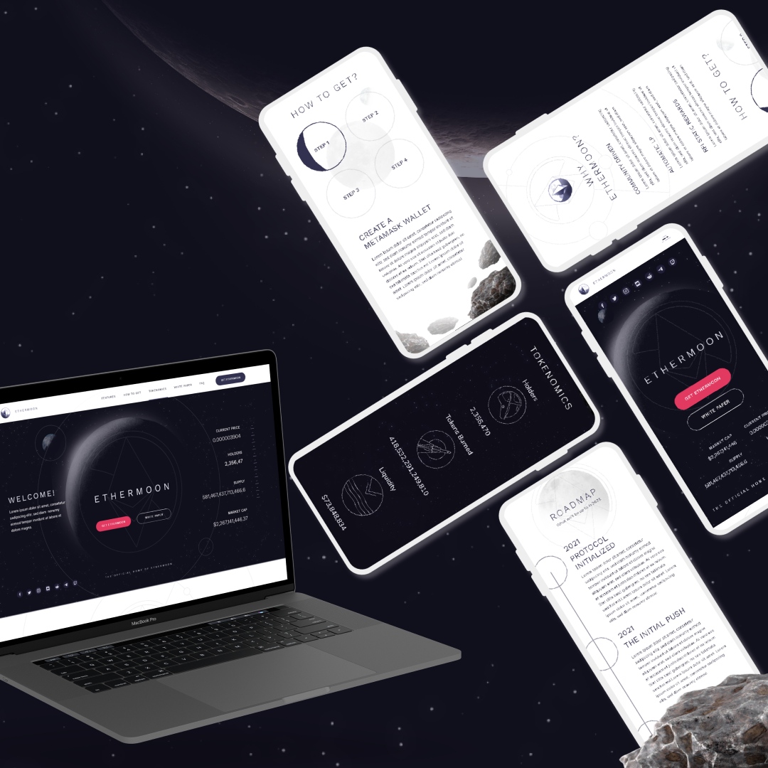 Cr3ativeGrowth's tweet photo. Simplicity meets sophistication in the digital world of cryptocurrency. 

In the designing process, we made sure clean lines, intuitive navigation, and a modern aesthetic blended to provide a user-friendly experience that matched the #Ethermoon innovation.

#Crypto #Design https://t.co/iEli7avdmS