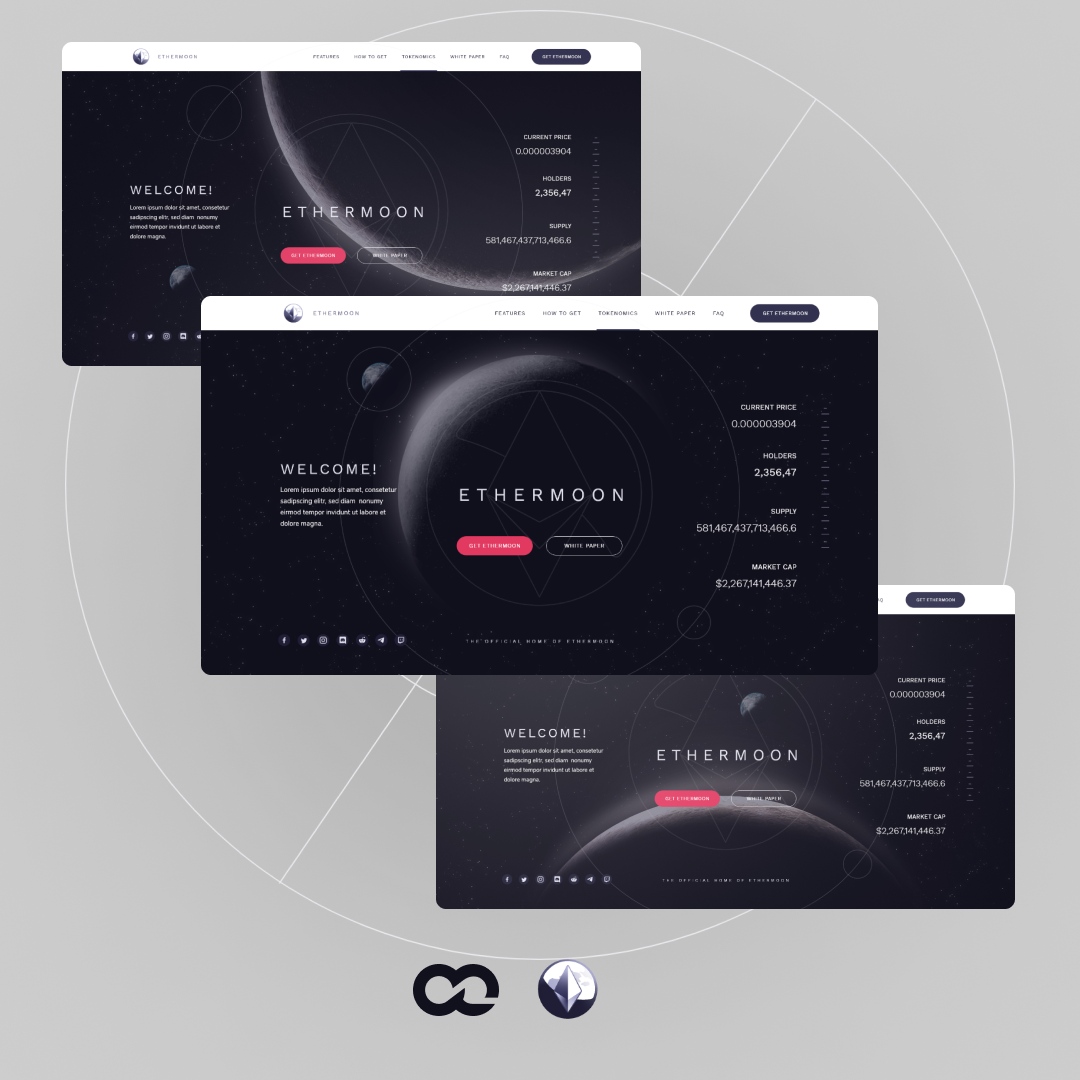 Cr3ativeGrowth's tweet photo. Simplicity meets sophistication in the digital world of cryptocurrency. 

In the designing process, we made sure clean lines, intuitive navigation, and a modern aesthetic blended to provide a user-friendly experience that matched the #Ethermoon innovation.

#Crypto #Design https://t.co/iEli7avdmS