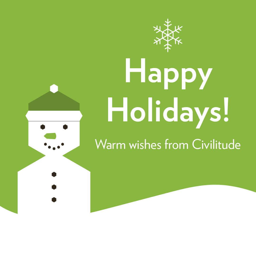 Civilitude's tweet photo. Happy Holidays from Civilitude! We are enjoying spending the holiday season with loved ones and spreading holiday cheer throughout Austin. https://t.co/5wJAs8y4s0