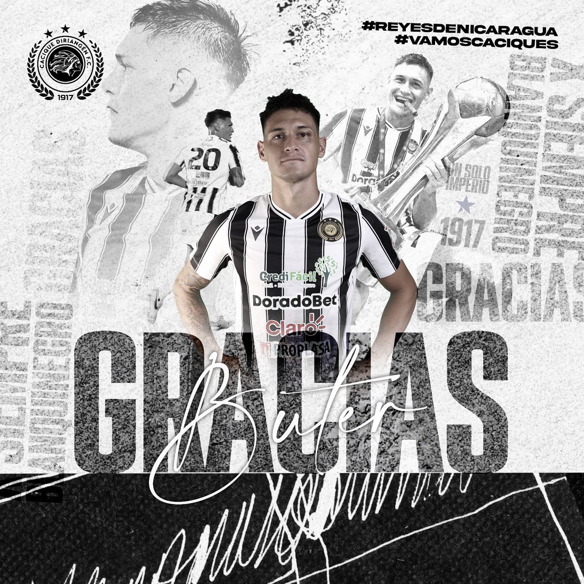 ¡Gracias campeón! 🏹💪🏻

Cacique Diriangén FC agradece a Leonel Buter por su esfuerzo y profesionalismo al portar nuestra camiseta. El atacante argentino sumó siete goles con el Cacique en el Apertura y Copa Primera. 

Tu dedicación sobre la cancha en partidos y entrenamientos