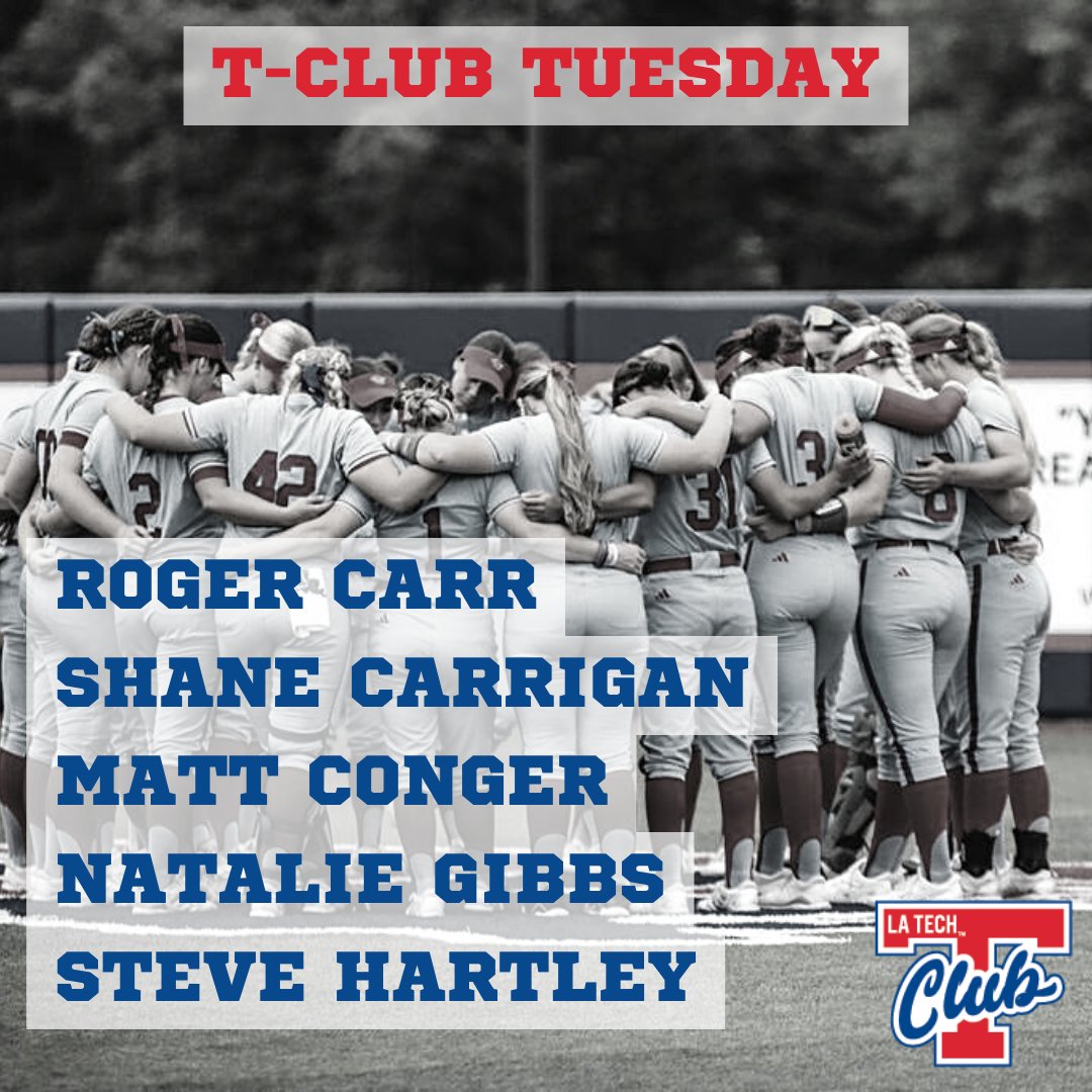 LATechChampRes's tweet photo. We are so excited to shout out some new T-Club members today! Thank you for supporting your alma mater! #TClubTuesday https://t.co/Hc0z08gVBA