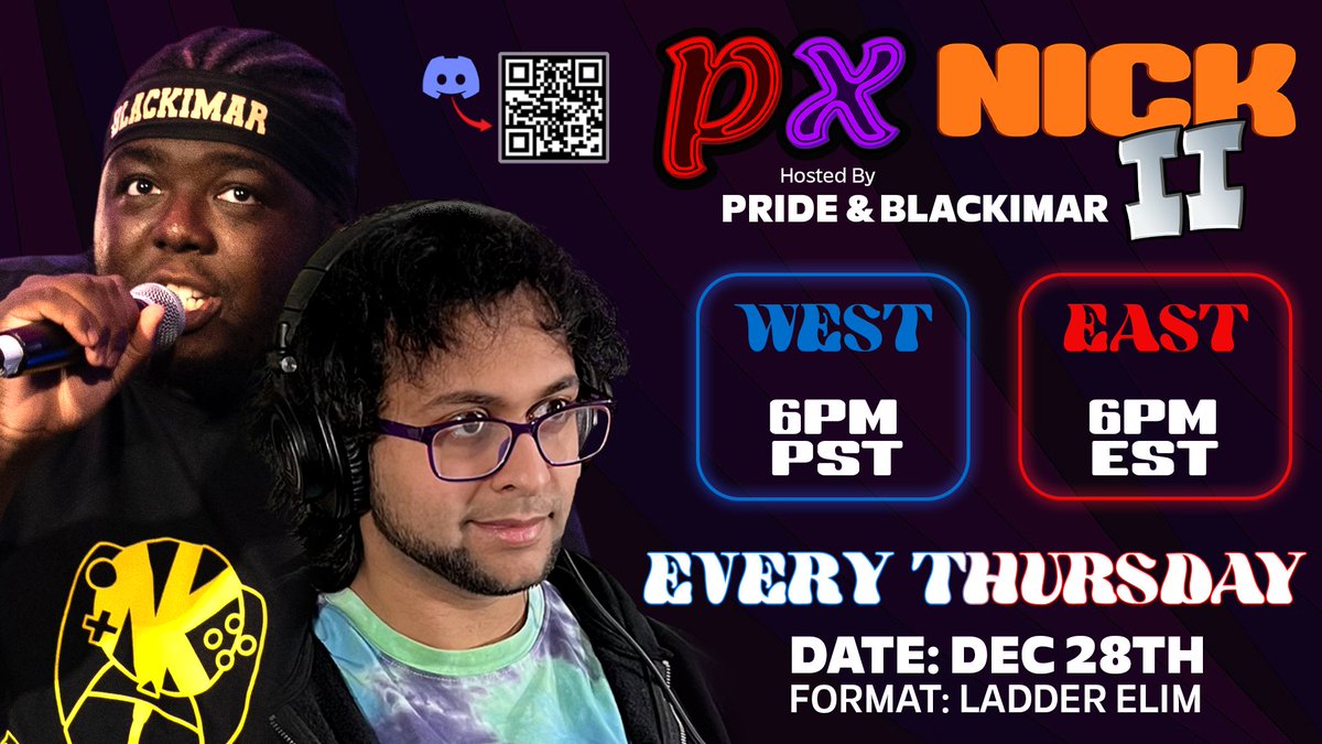 PrideAxioms's tweet photo. PX NICK II PRESEASON #2
THIS THURSDAY

- couch comms
- east/west split
- ladder elimination

Signups below ⬇️⬇️
(RTs appreciated.) https://t.co/Oh6hj6KGFo