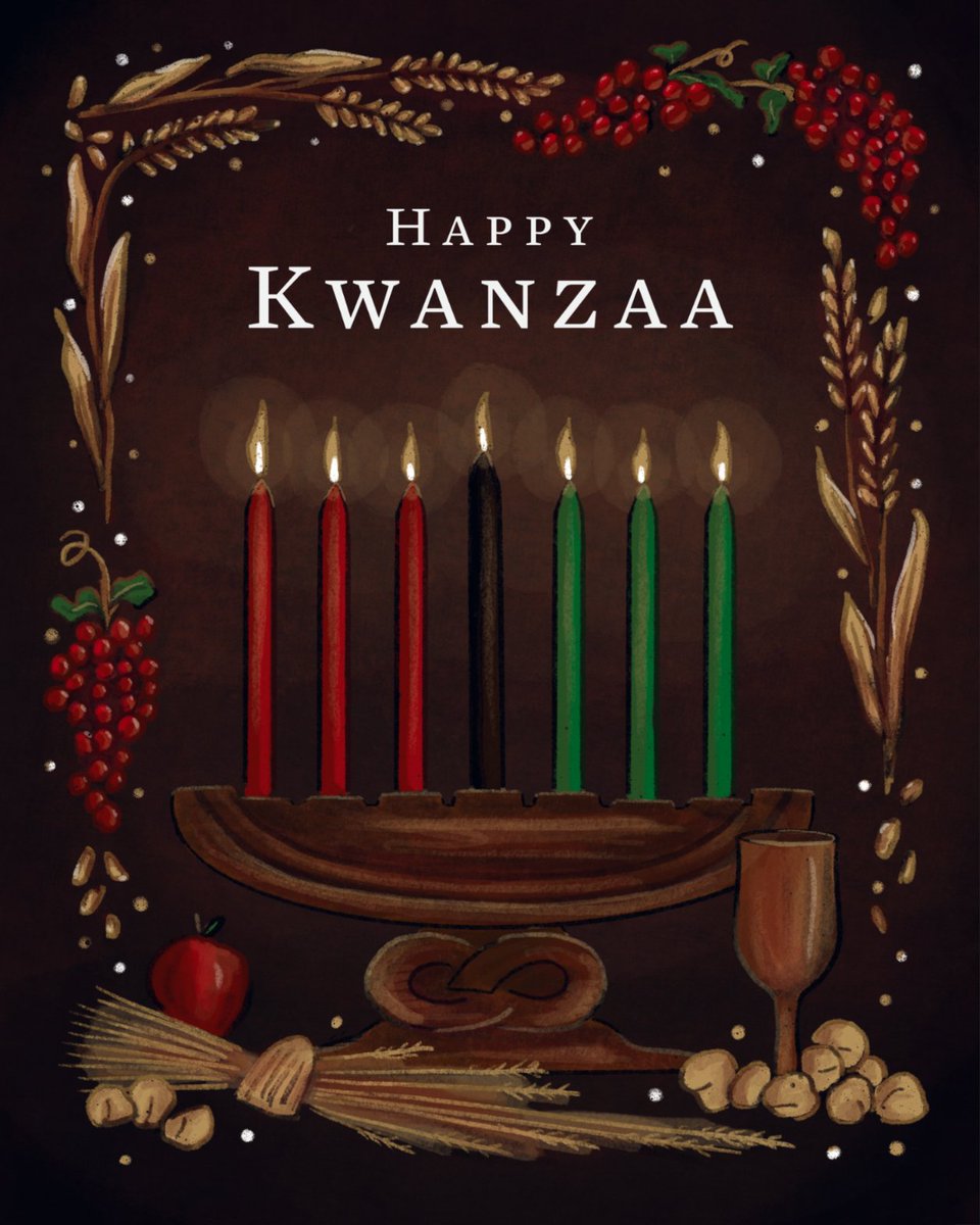 Happy Kwanzaa! To all those celebrating, Doug and I hope your week is filled with community and light.