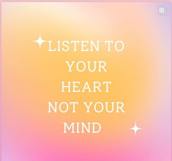 Listen to your heart not your mind. ✨🤍
thehealingtrilogy.com
#TuesdayThoughts #ListentoYourHeart
