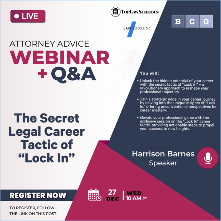 EmployCrossing's tweet photo. Unlock your career potential!

Join our FREE webinar and gain invaluable insights into legal career success. Don't miss out on expert advice and industry tips. Reserve your spot now!

Register here for free: https://t.co/qq36AKAEjZ

#LegalCareer #Webinar https://t.co/Lcigms2F99