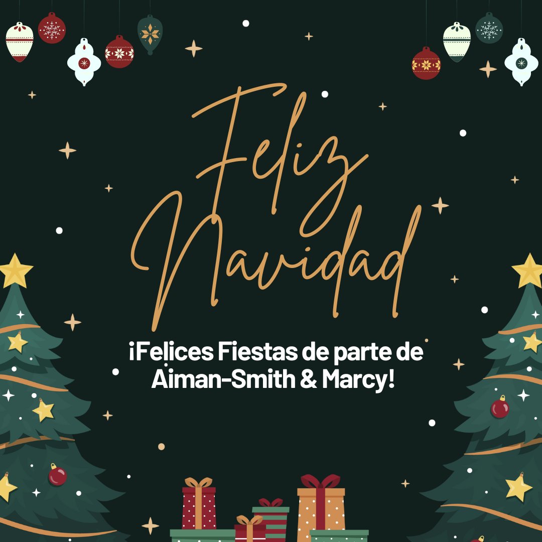 ASMLawyers's tweet photo. ¡Felices Fiestas de parte de Aiman-Smith &amp; Marcy! 📷📷

Te deseamos unas fiestas llenas de alegría, risas y momentos cálidos. Que el espíritu de la Navidad te traiga paz y felicidad.

¡Felices fiestas de nuestra familia legal a la tuya! 📷📷 https://t.co/qoCoj2QSFe
