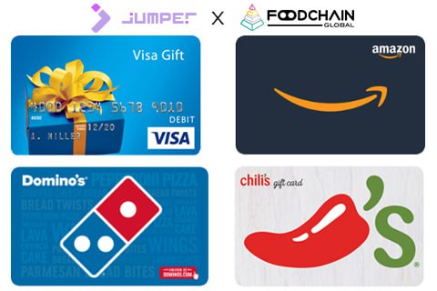 We're partnering with <a href="/FoodChainGlobal/">foodchain.global</a> to give away 100 gift cards at 20% off regular prices! 📢

liveoncrypto.online/gift-cards is your one-stop shop for buying gift cards with crypto from top retailers like Amazon, Dominos, Spotify, and more.

Swap any asset on your favorite chain or