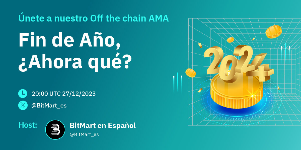 Nuevo #AMA del programa Aprende y Gana

🎙️​Cerramos el año con TODO hablando entre <a href="/rubio_45/">Rubio</a> <a href="/AlejotraderOC/">Alejo</a> y <a href="/GalleSalgado/">Juan Salgado</a> 

Fin de año ¿Y Ahora Qué? - Un análisis del 2023 y opiniones sobre lo que le depara el 2024 al ecosistema local.

Agéndalo x.com/i/spaces/1zqJV…