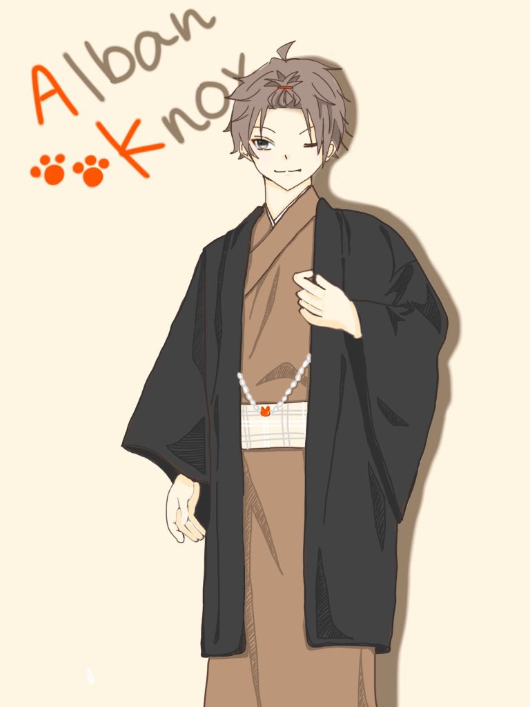 akito_014's tweet photo. いつも配信ありがとう😊
今日の新衣装もめっちゃ可愛かったです！
いつか着物も着てほしいので描いてみました
 #AlbanKnoxArt https://t.co/fiMGVArcyW