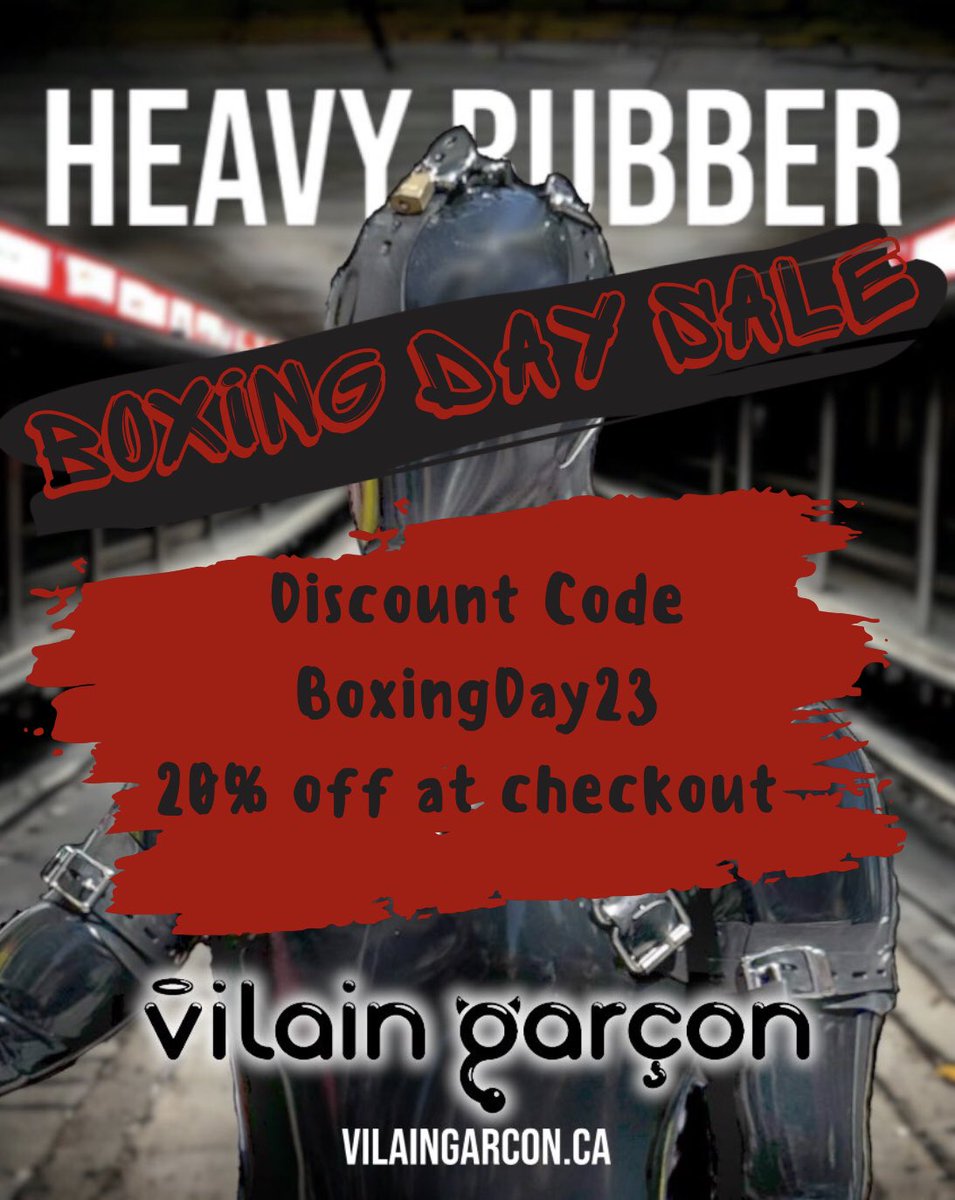 VilainGarconMTL's tweet photo. ‼️🚨⚠️ RETWEET GAME ⚠️🚨‼️
WINNER ANNOUNCED AT 10PM EST

TODAY ONLY!!! 20% OFF ALL PRODUCT 💸🤑💸

🔀RETWEET🔀 TO BE ENTERED INTO A RAFFLE TO WIN A $50 USD GIFT CARD

💬QUOTE TWEET💬 WITH A PIC OF YOU IN YOUR FAVOURITE RUBBER LOOK TO BE ENTERED TWICE https://t.co/18KVthK23k