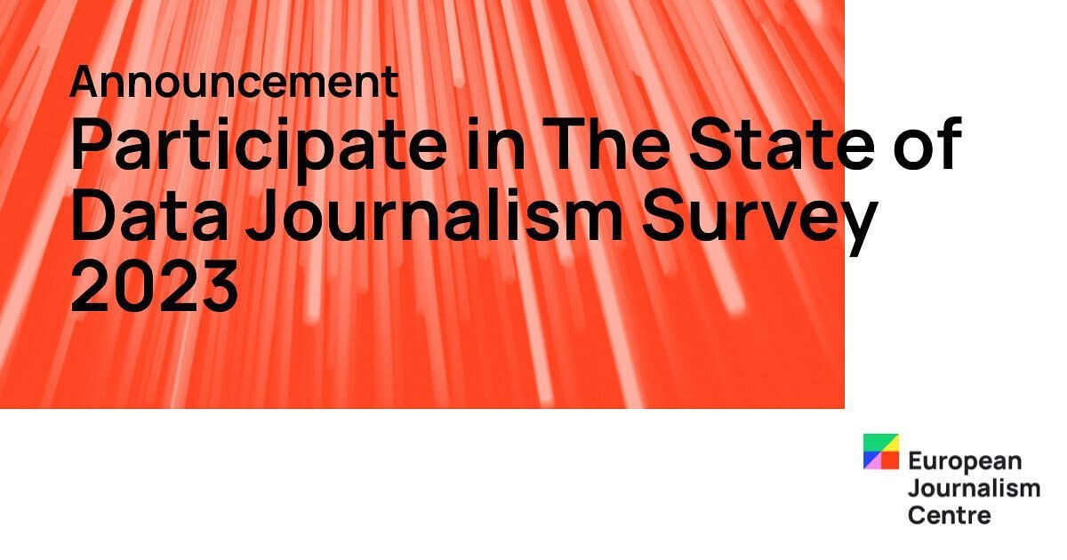 Data journalists! 🇮🇹 Want to win a trip to Perugia for the International Journalism Festival? You've got until 11 January to enter our 3rd State of Data Journalism Survey 2023! Share your perspective today! buff.ly/46Pvyhk #datajournalism