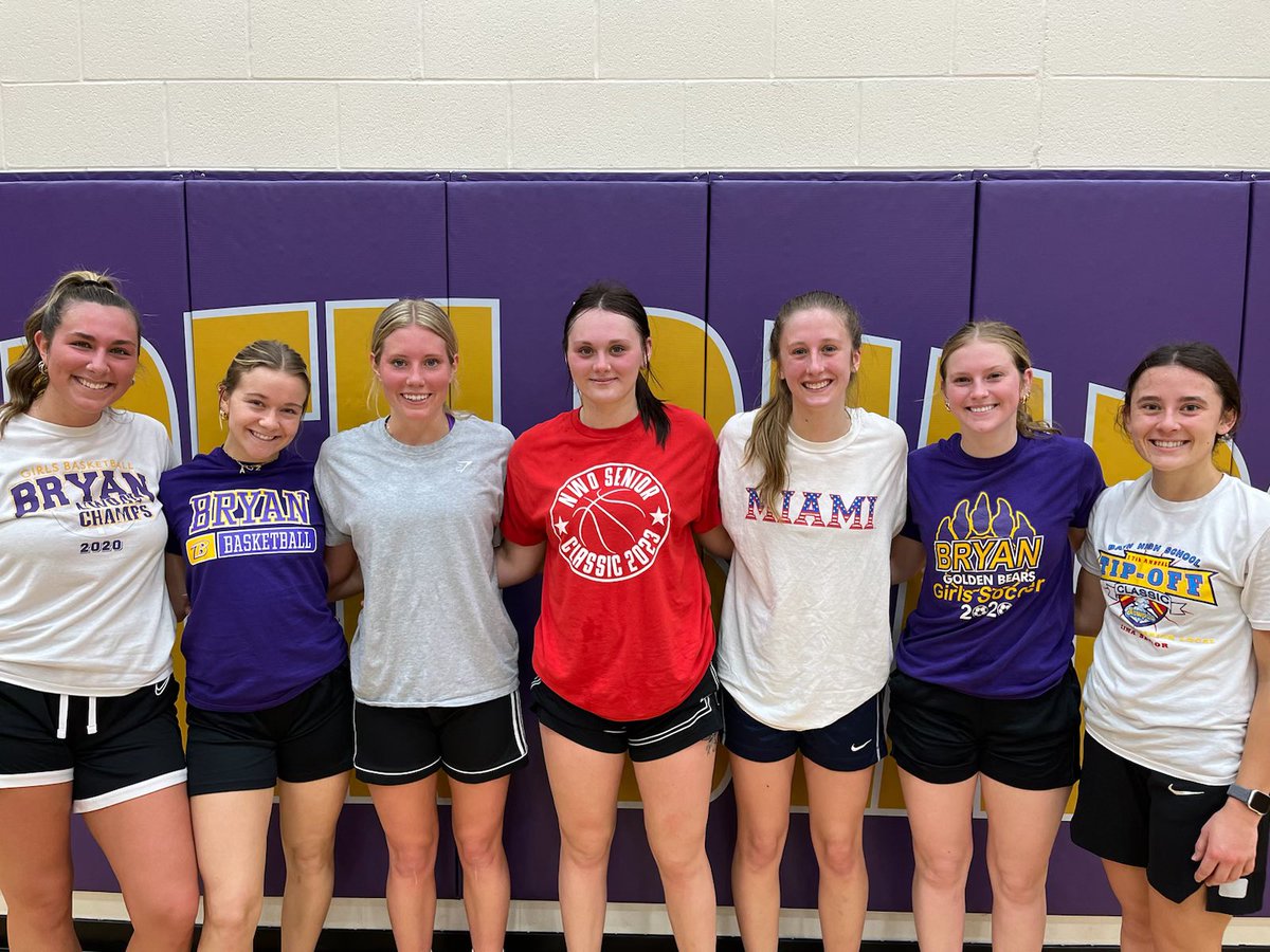 Shout out to our BHS alumni for practicing with us this morning. Once a bear, always a bear! 💛💜🐻