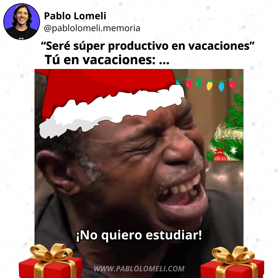 Promesas que duelen 🫠

A veces lo que nos proponemos es diferente a la realidad.

Pero si realmente quieres adelantar, una estrategia sencilla, es que podrías invertir un 20% del tiempo que estudias normalmente, sólo para no perder el hábito en vacaciones.