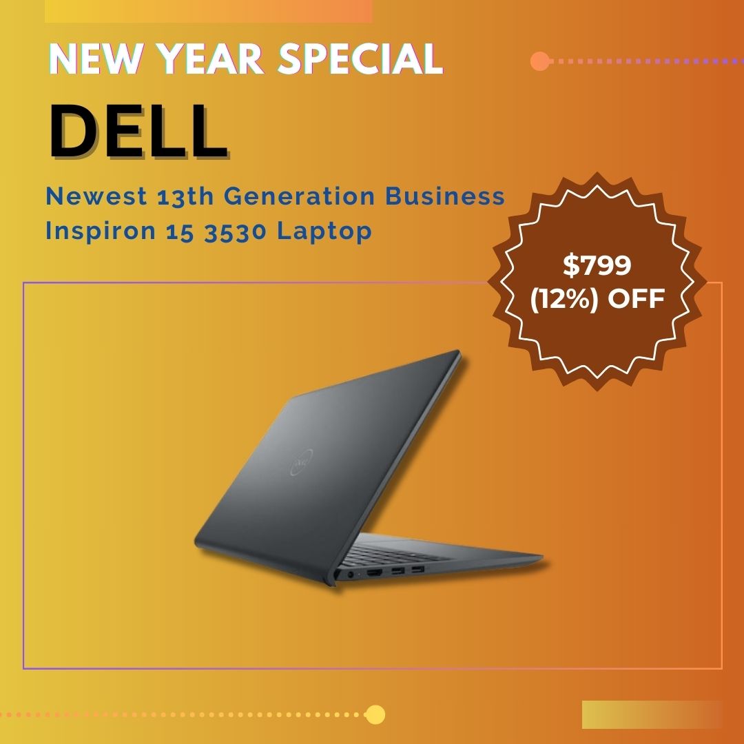 🚀 Unwrap the Future! 🚀Dell's 13th Gen Inspiron 15 3530, the ultimate business companion, is now available at a special New Year price of $799 👉 amzn.to/41B6Iko Find more >> brandcouponmall.com/brand/dell/ >> Elevate your productivity in 2024! #TechSavings #NewYearDeal