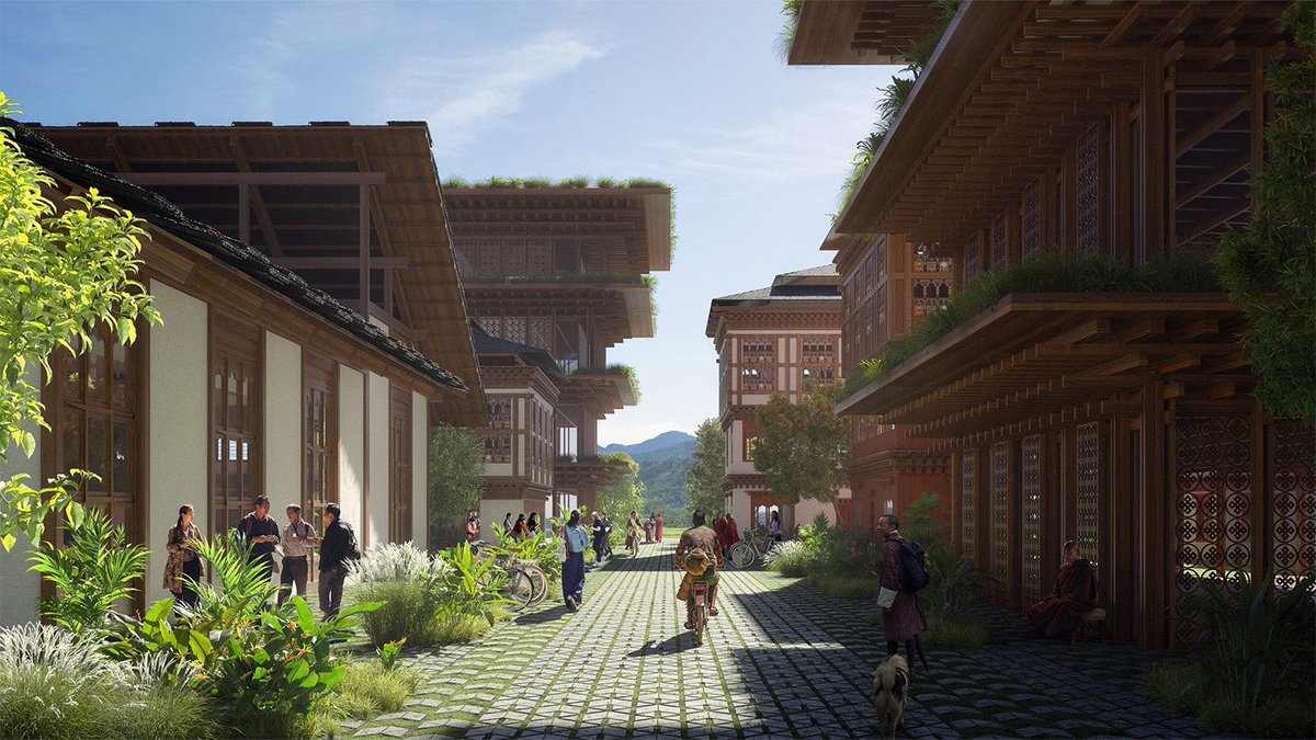 BIG - Bjarke Ingels Group (<a href="/BIG_Architects/">BIG</a>) unveils the master design of Gelephu Mindfulness City in Bhutan.

parametric-architecture.com/big-unveils-th…