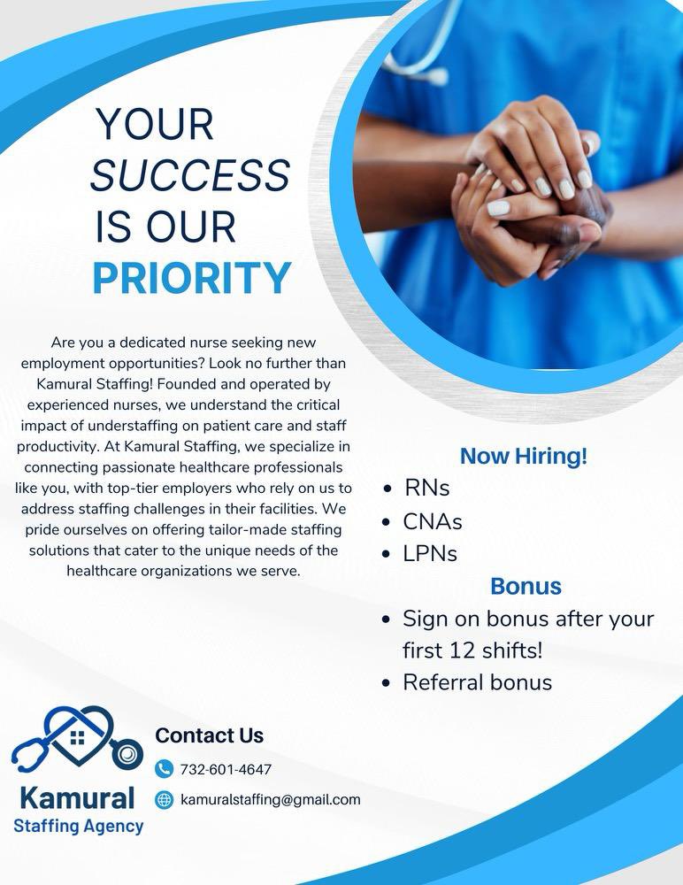 Now Hiring in New Jersey #cnajobs #rnajobs #lpnjobs