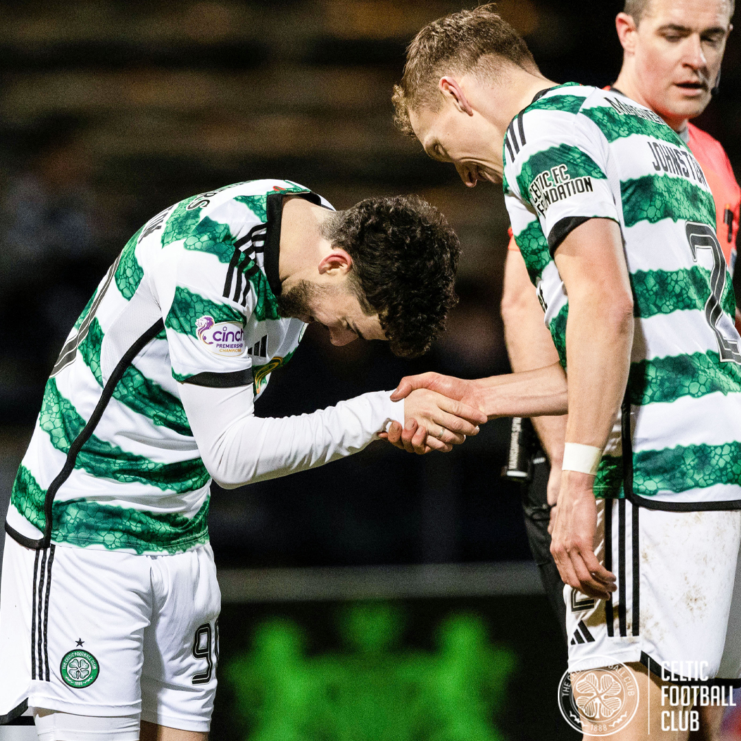 CelticFC's tweet photo. Johnston 🤝 Johnston 

#DUNCEL | #cinchPrem | #COYBIG🍀 https://t.co/aguaTnzI8N