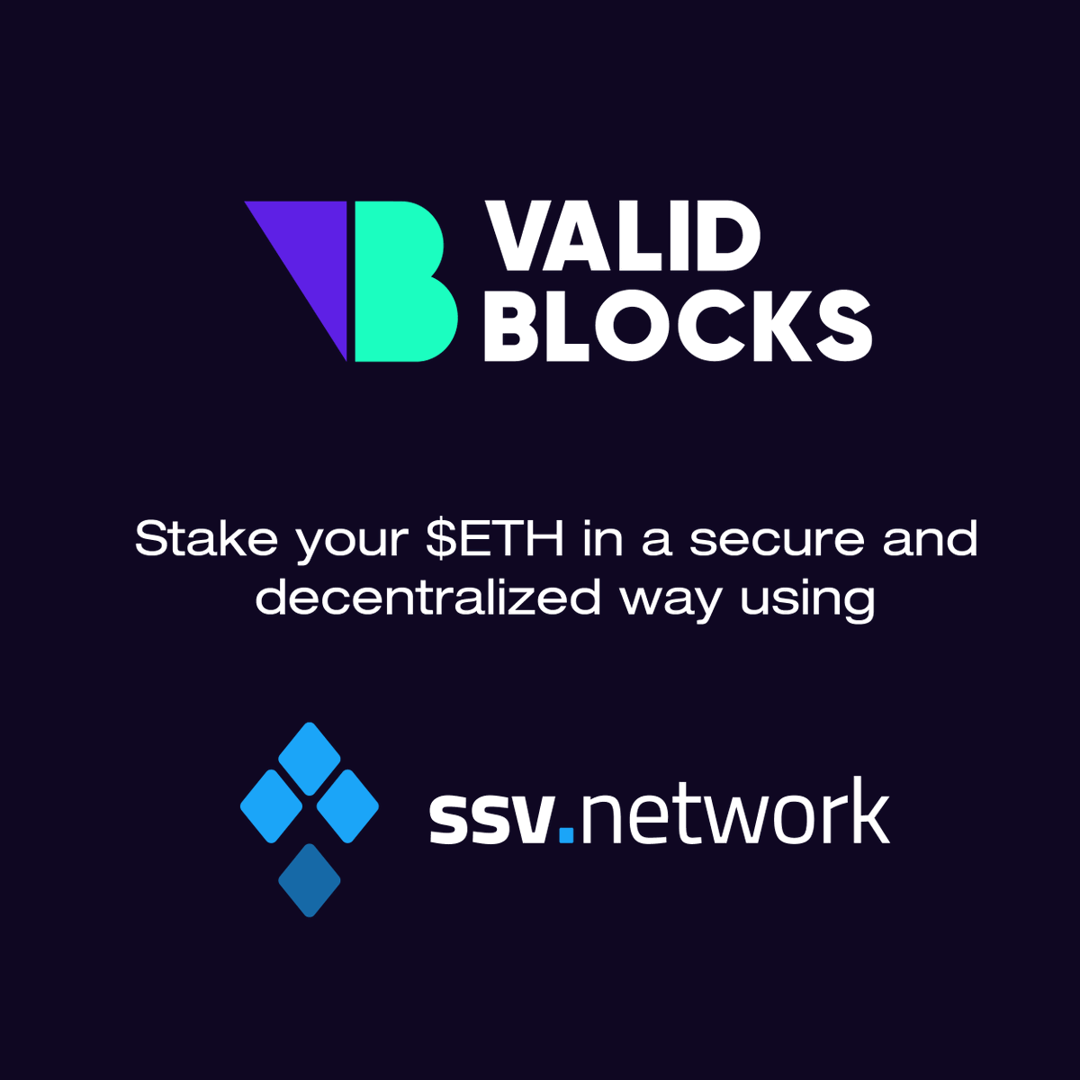 ValidBlocks's tweet photo. 1/3🎉 After 2 years of rigorous testing and development as an official @ssv_network DAO Partner, we're thrilled to announce we are now LIVE on the #Ethereum blockchain!
Stake your $ETH in a secure and decentralized way using https://t.co/irPVyfeQ6l!
#Staking #ETH #ValidBlocks https://t.co/7xuHdf8H5b