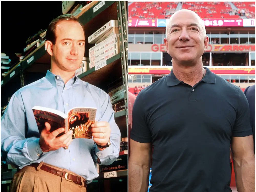 THE EYES SPEAK VOLUMES!

What is it that you see?

"Jeff Bezos the billionaire, before he became rich"

Let me tell you what I see...

A hedge funder who sacrificed blood, sweat,  tears, public scandals. Amazon had 0 profit for 9 YEARS, BUT HE PUSHED THROUGH.

STAY HEADSTRONG!